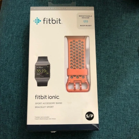 Bracelet Sport Bicolore Pour Fitbit Ionic - Design Respirant Avec Double Boucle, Étanché